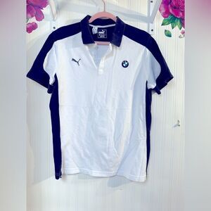 Puma BMW Motorsport Graphic‎ Collared Shirt Men's Sz M rare